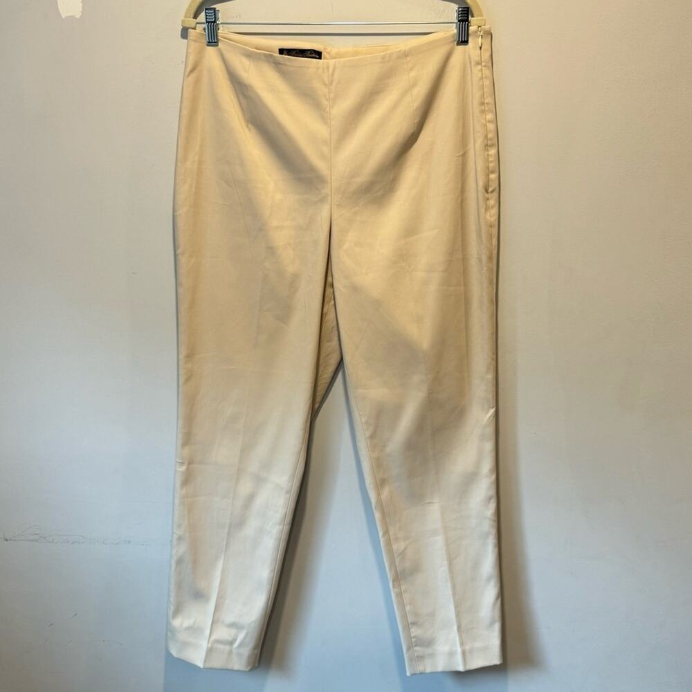 NWT Brooks Brothers Office‎ Slim Fit Stretch Pull On Ponte Pants Trousers Sz 12